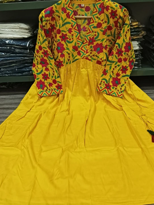 Post image *Heavy Rayon Ankle Length Designer Mustured  Kurta for Girls &amp; Women* 

Size: 
*S to 5XL| 36 to 50* 
Fabric: *Rayon*
Product: *Designer Ankle Length kurta* 
 lenght *Kurti "48 inch*
Color`s: *Mustured*
Work: *Tussle &amp; Pocket
Type: *Fully stitched*

*Price - 499 Free shipping*
No less no discount 
*(100% quality products guarantee)*