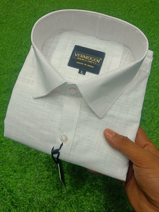 White Linen shirts uploaded by business on 5/11/2024
