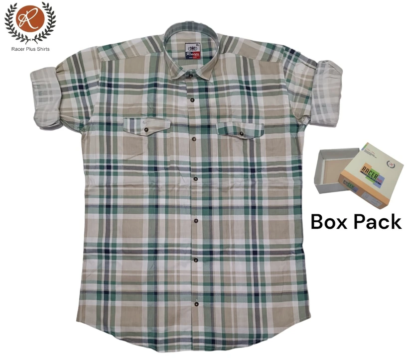 Mens box pack cotton checks shirt  uploaded by business on 5/11/2024