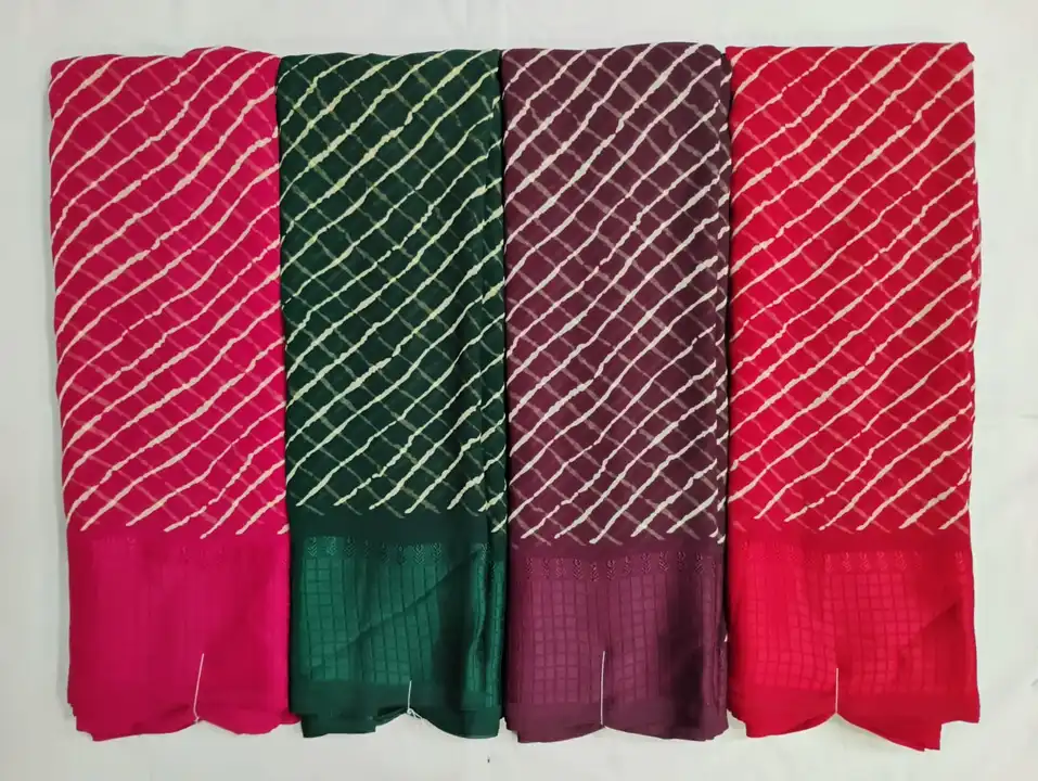 Pure georgette dobby border  uploaded by N K SAREES  on 5/12/2024