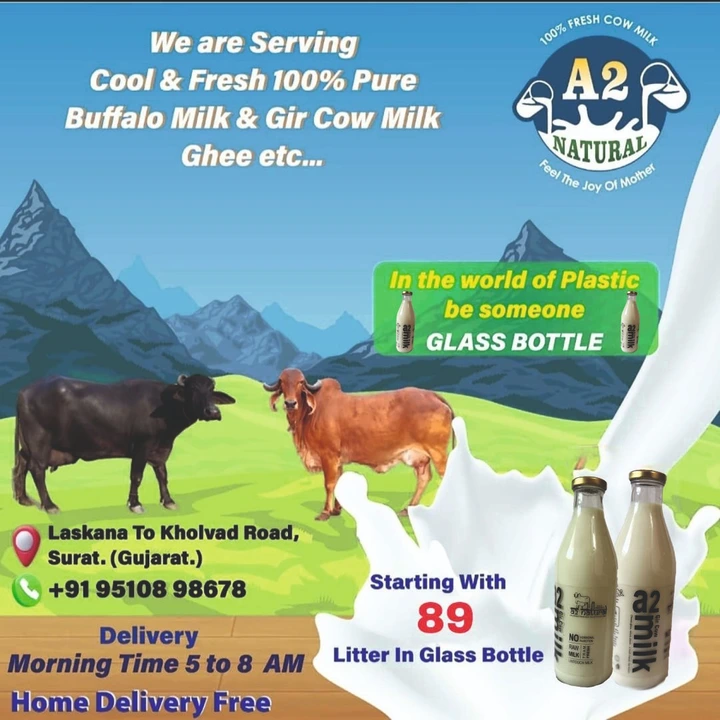 A2 Gir Cow Milk uploaded by business on 5/12/2024