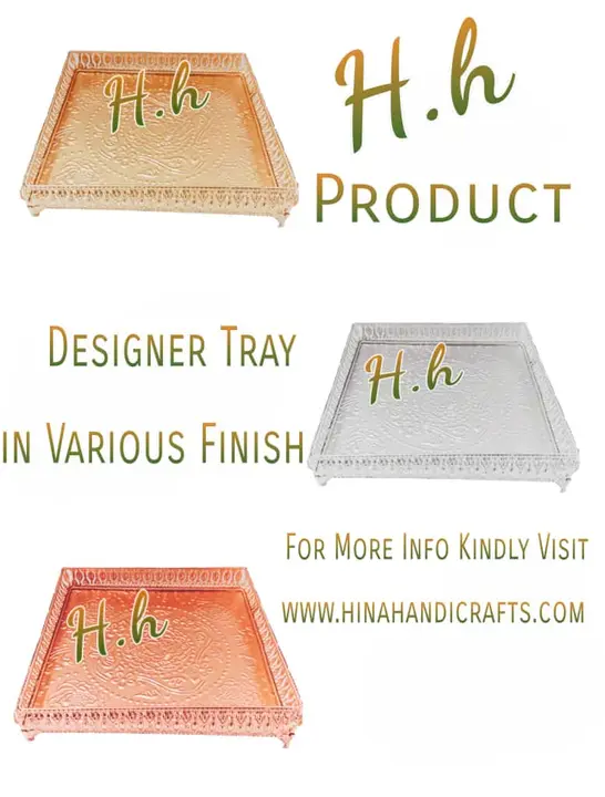 Beautiful Designer Trays Collection in Various Finish  Available  in Very Reasonable Prices 
Kindly  uploaded by Hina Handicrafts on 5/12/2024