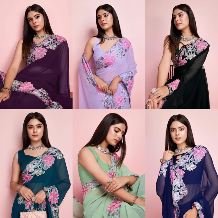 Post image _New launch*

🥻*Saree Fabric*- Georgette With Chin stich Flower Petern embroidery cut work

🛍*Blouse*- Georgette with embroidery cute work 

5.5 mtr saree with 0.80 mtr blouse Peice 

No of clr: 06

*Available 
*price 879 freeship/-only

Sabse Sasta Sabse Achhaa
Evo