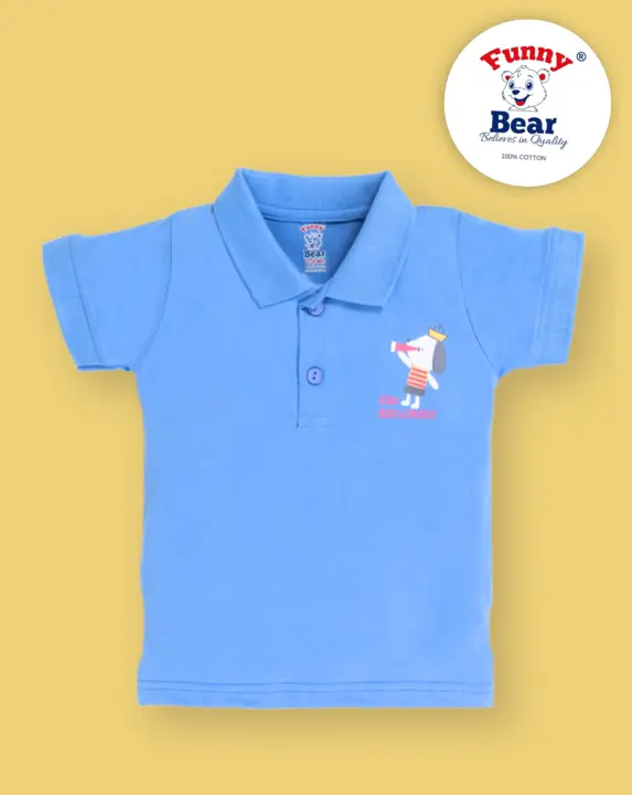 Funny Bear kids collar T-shirt  uploaded by business on 5/13/2024