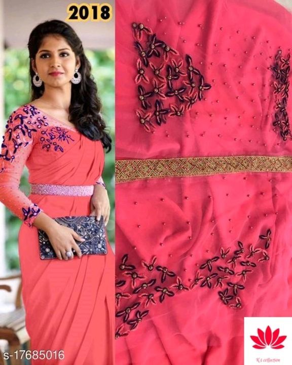 Post image Catalog Name:*Myra Drishya Sarees*
Saree Fabric: Georgette
Blouse: Separate Blouse Piece
Blouse Fabric: Net
Multipack: Single
Sizes: 
Free Size
Dispatch: 2-3 Days
Easy Returns Available In Case Of Any Issue
*Proof of Safe Delivery! Click to know on Safety Standards of Delivery Partners- https://ltl.sh/y_nZrAV3