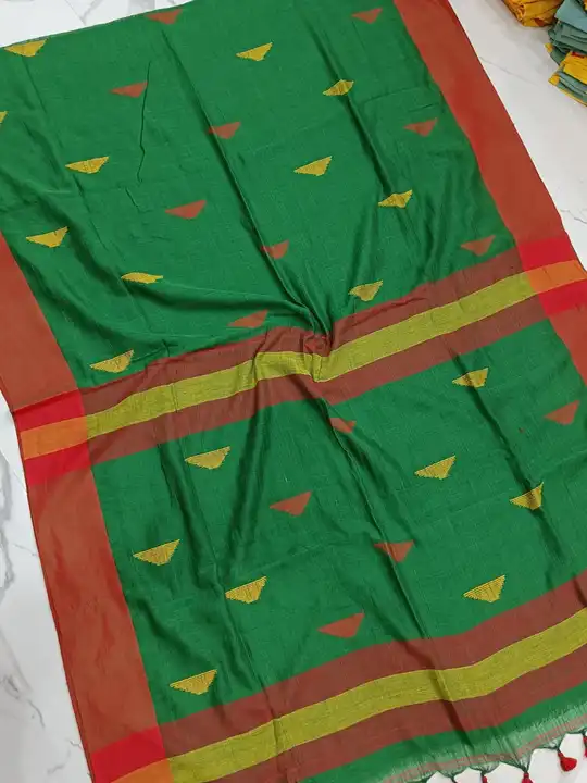 Khadi cotton saree uploaded by business on 5/13/2024