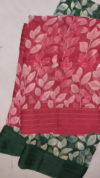 Weightless georgette with dobby border uploaded by N K SAREES  on 5/13/2024