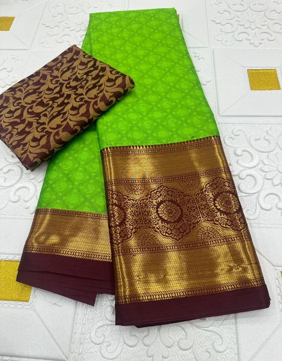 Post image *Launching after great demand!!*

😘*Yes !! We Launching mercerised cotton silk in Exclusive border Self Viweing design!! Ever New Launch!!!*

*Aura Saree....*

🌹Catalog-  AAB- (*NAKSHATRA*)

🌹*Fabric - Pure Mercerised Copper Silk*

          🌹*Rate- 620+$*

Rm49 with shipping for 1 piece
             🌈Color:-10🌈

*Saree 5.5 MTR and 0.80 MTR Contrast Matching Blouse With Contrast Pallu…*

👉*Washable Saree*
👉*Single pc available *
👉*Full set available *

Stock ready to ship.....