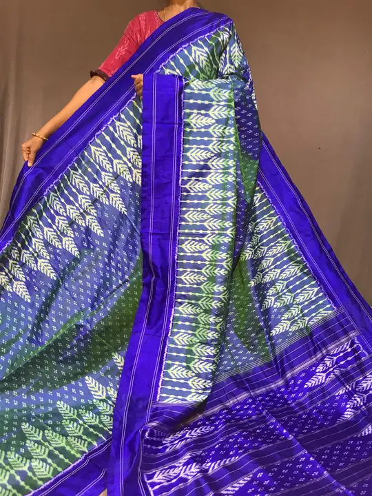 Pure pochampally ikat Silk saree with blouse  uploaded by business on 5/14/2024