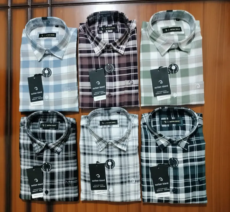 24085 dobby checks shirts uploaded by SS creations on 5/14/2024