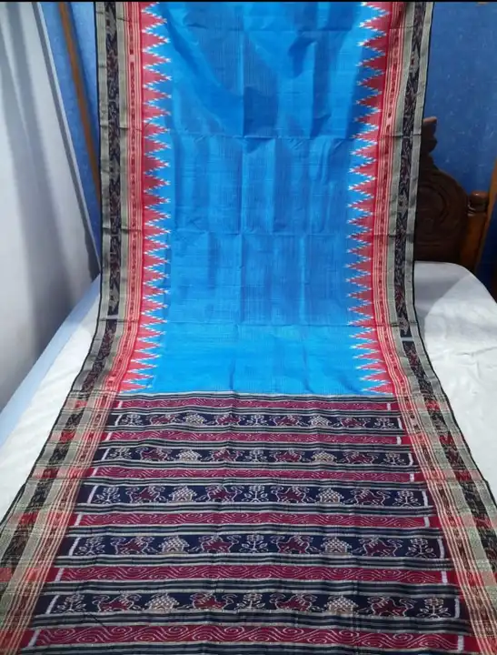 Nuapatana khandua Silk saree without blouse  uploaded by Quikcarts online services on 5/14/2024