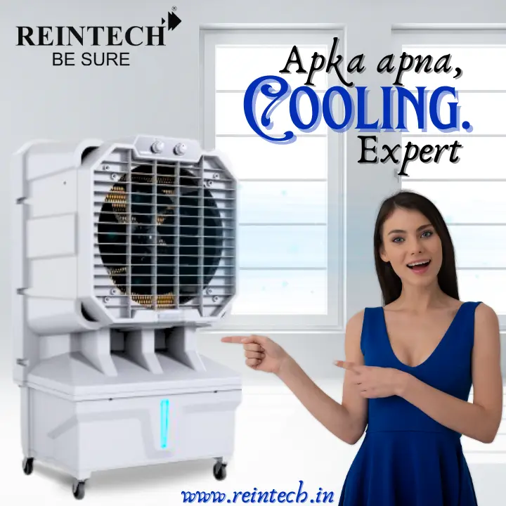 Post image Reintech air coolers are efficient and eco-friendly cooling solutions. 
#Reintech #aircooler #reintechaircoolers #manufacturer #Expert #cooling #coolair #Cooler #coolermanufacturer #GPT4o #Varanasi