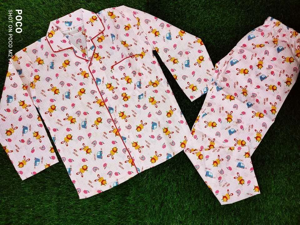 Post image 🌜Pure Cotton Night Suits🌛

Size:-6 months to 14 years. 

Price:-425/-

🐹🐹Pick any 2 and get SHIPPING FREE. 🐹🐹

Single Shipping 80