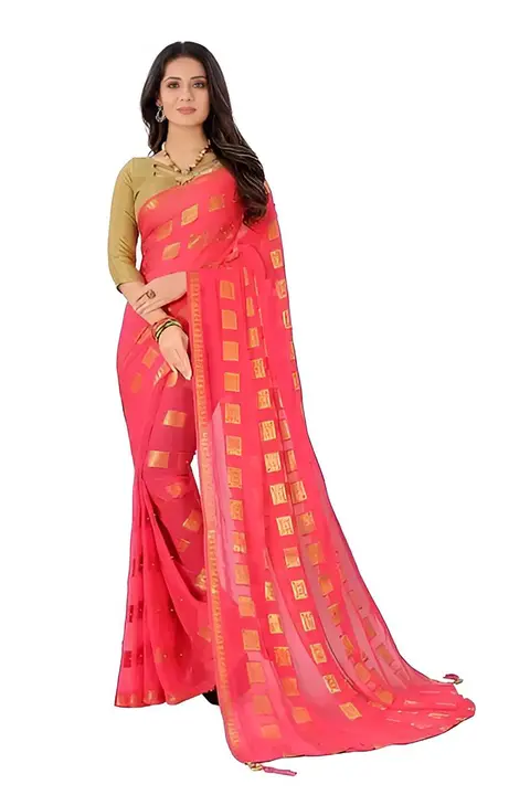 Beautiful Chiffon Saree With Blouse Piece uploaded by ABiS Enterprises on 5/15/2024