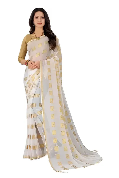 Beautiful Chiffon Saree With Blouse Piece uploaded by business on 5/15/2024