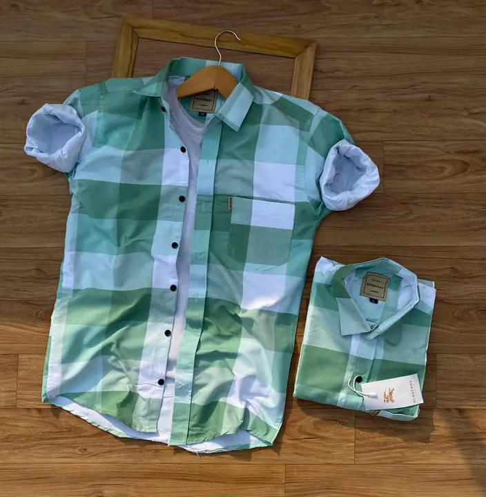 Post image *Brand - Burberry*

*Full Sleeves check shirts*

*3 Ultimate COLOURS*

*NEXT TO ORIGINAL Showroom Artical*

*Havy Quality*
*100% Original Soft Cotton Fabric*

*Take for Personal use*

*BRANDED BUTTONS*

 SIZE *M L XL*
             *38:40:42*

 *Price :389/- Free Ship* 

*Full Stock*