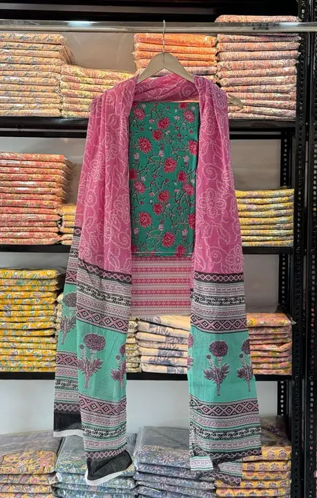 Cotton dupatta suit sets  uploaded by Indiana Creations  on 5/15/2024