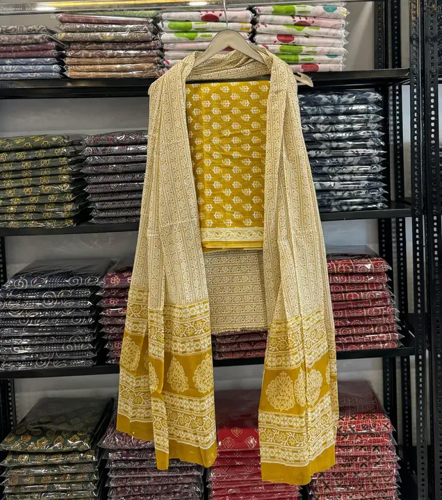 Cotton dupatta suit sets  uploaded by Indiana Creations  on 5/15/2024