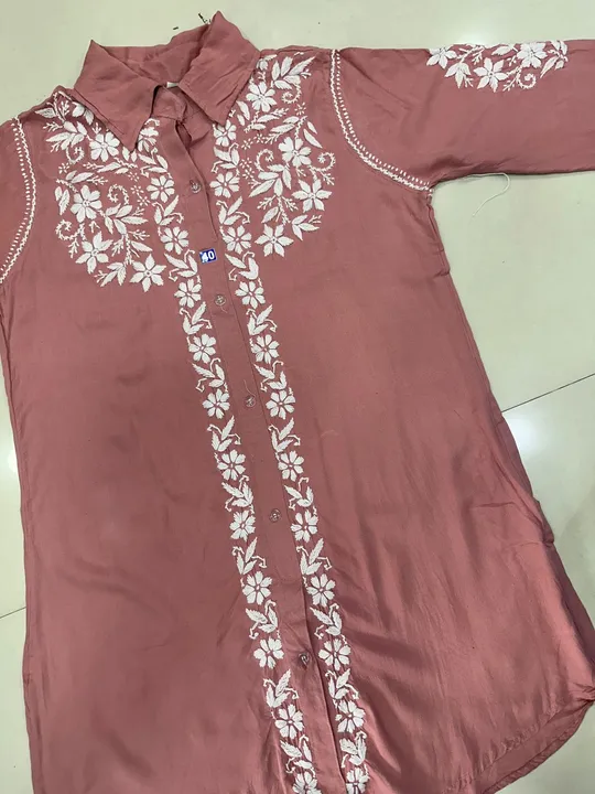 Lucknowi Chikankari Modaal Shirt ( Only Bulk ) uploaded by business on 5/15/2024