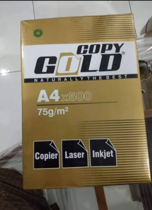 A4 COPY GOLD 75 GSM  uploaded by business on 5/15/2024