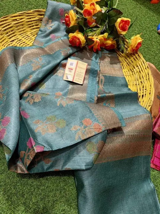 BHAGALPURI PURE TUSSUR MUNGA SAREE  uploaded by S.N.COLLECTIONS  on 5/15/2024