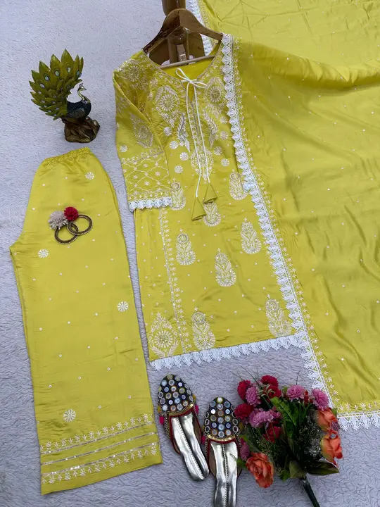 Top pent dupatta readymade  uploaded by business on 5/15/2024