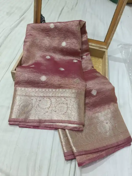Banarasi daeyble tisu crush silk saree  uploaded by business on 5/16/2024