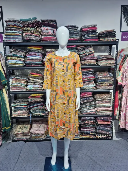 A line kurti rayon uploaded by business on 5/16/2024