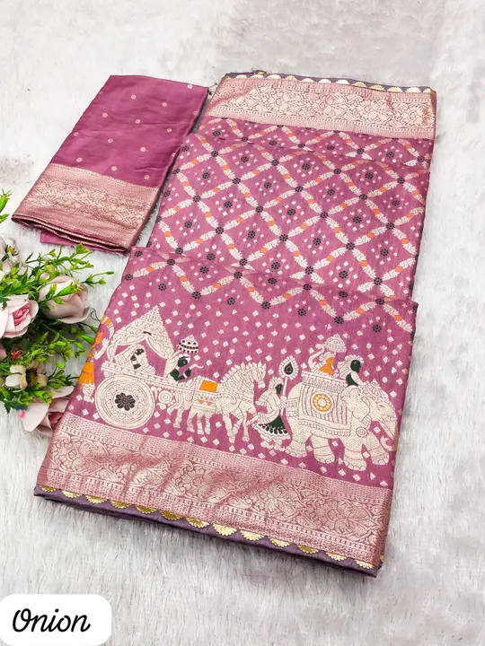 Dolla silk minakari palakhi weaving design saree  uploaded by DHANANJAY CREATIONS on 5/16/2024