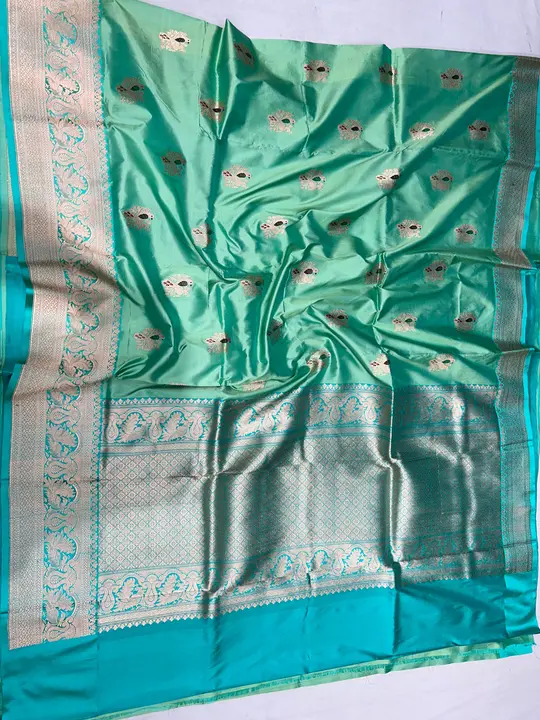 Pure katan hantdloom banarsi uploaded by Shakuntalam fabrics on 5/16/2024