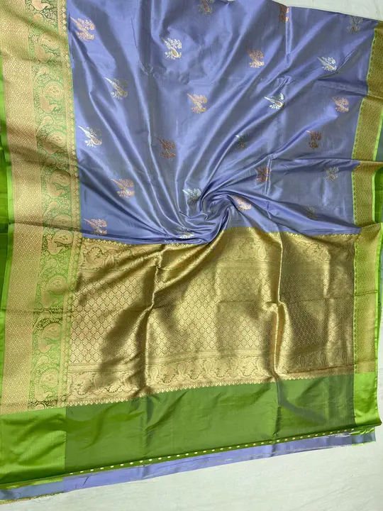 Pure katan hantdloom banarsi uploaded by Shakuntalam fabrics on 5/16/2024
