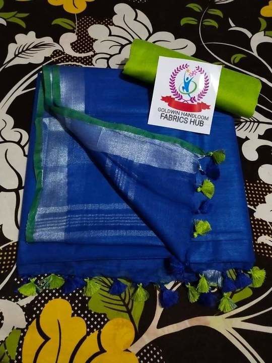 Linen by linen saree  uploaded by MM handloom fabric  on 3/26/2021