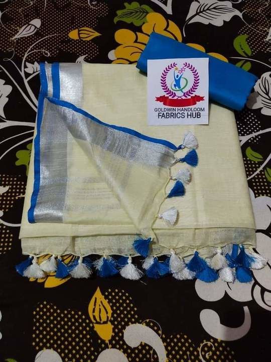 Linen by linen saree  uploaded by business on 3/26/2021