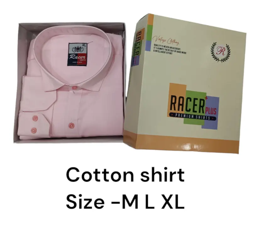 Mens box pack cotton plain shirt  uploaded by Kushal Jeans, Indore on 5/17/2024