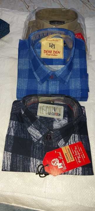 Men's shirts  4000 pcs 
Size m l xl  xxl 
Price 165/-non negotiable 
Moq  500 pcs uploaded by Redblue on 3/26/2021