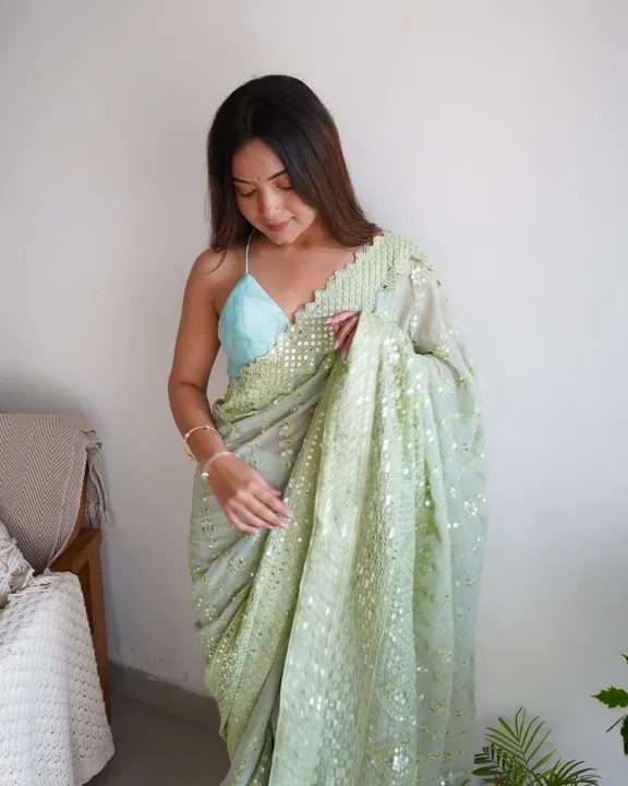 Georgette saree  uploaded by business on 5/19/2024
