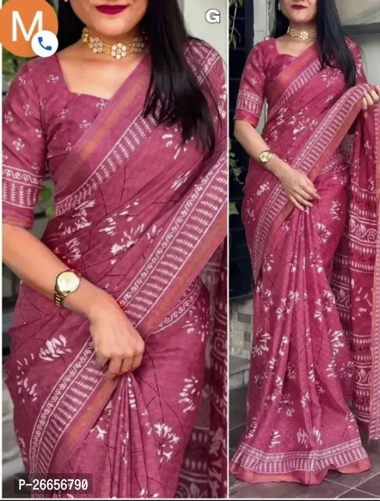 Jute Silk Saree With Blouse Piece  uploaded by business on 5/21/2024