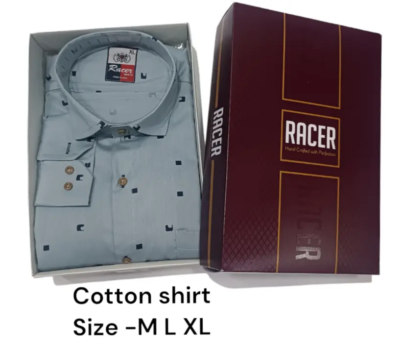 Men's box pack cotton printed shirt  uploaded by Kushal Jeans, Indore on 5/21/2024