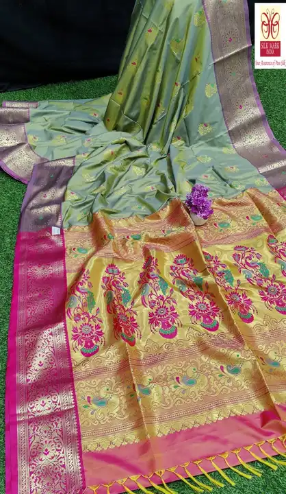Pure Bisnupuri Paithani Silk Sharee uploaded by Maa Kali Sharee Center on 5/21/2024