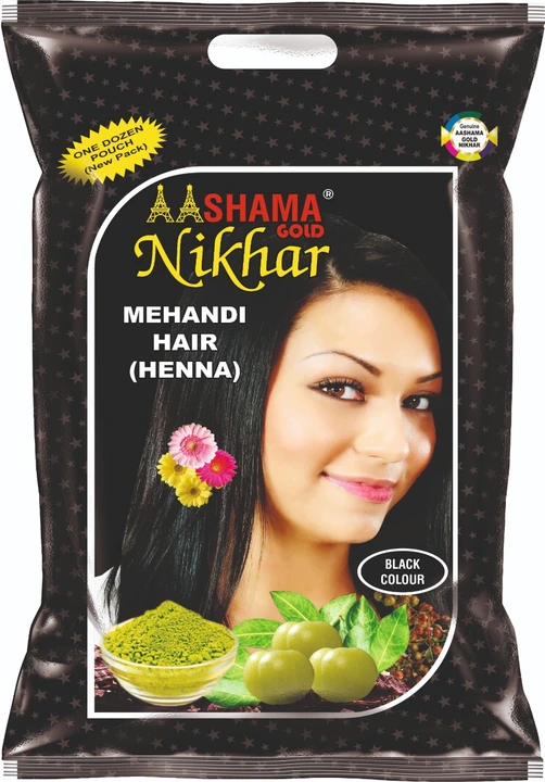 Shama Gold Nikhar MEHNAID hair Colour ( Balck henna ) uploaded by Henna manufacturer Mukesh Kumar & Company  on 5/22/2024