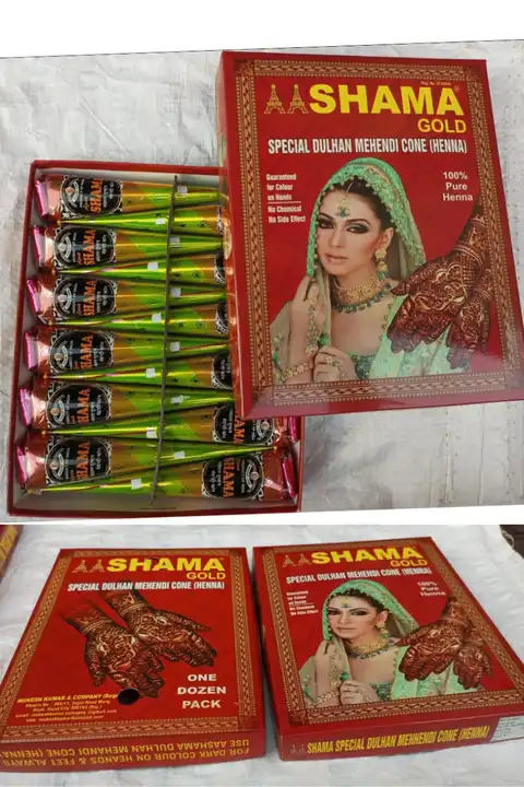 Shama gold Mehandi Cone  uploaded by Henna manufacturer Mukesh Kumar & Company  on 5/22/2024