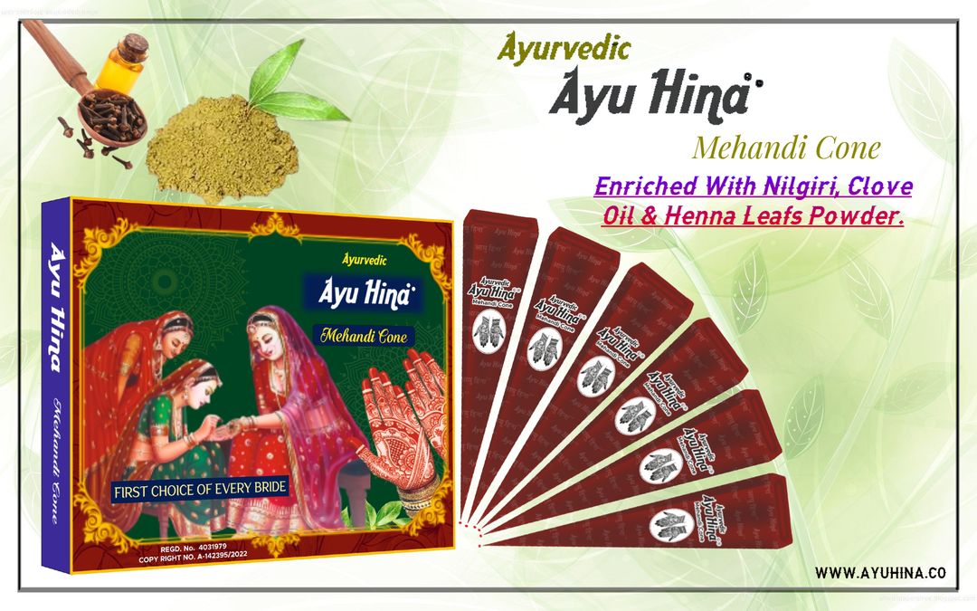 Ayurvedic Ayu hina MEHNAID cone  uploaded by Henna manufacturer Mukesh Kumar & Company  on 5/22/2024