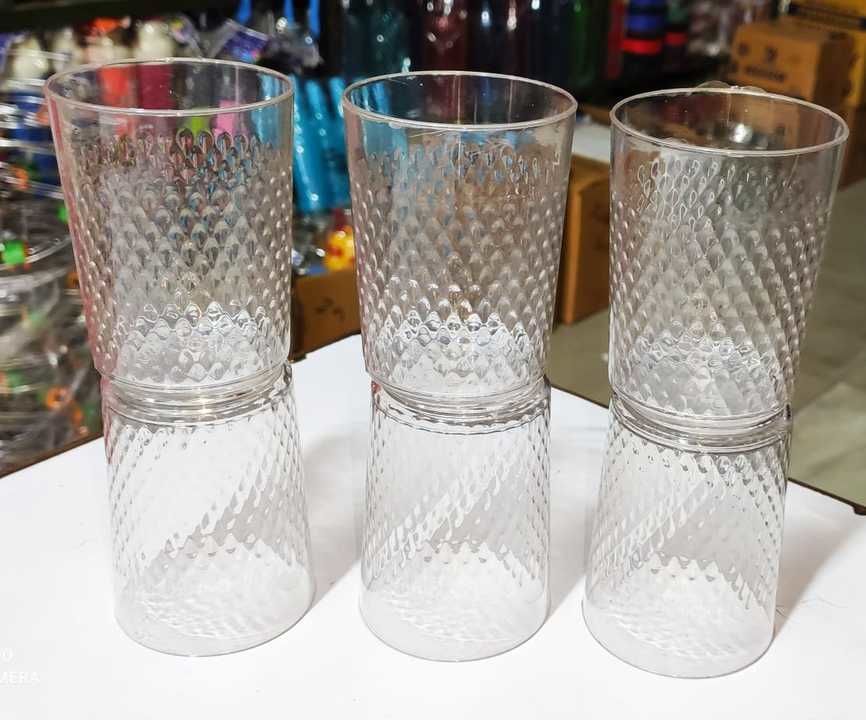White king glass. 90₹/doz.   7.50₹/pcs uploaded by Home&kitchan and toys house on 3/26/2021