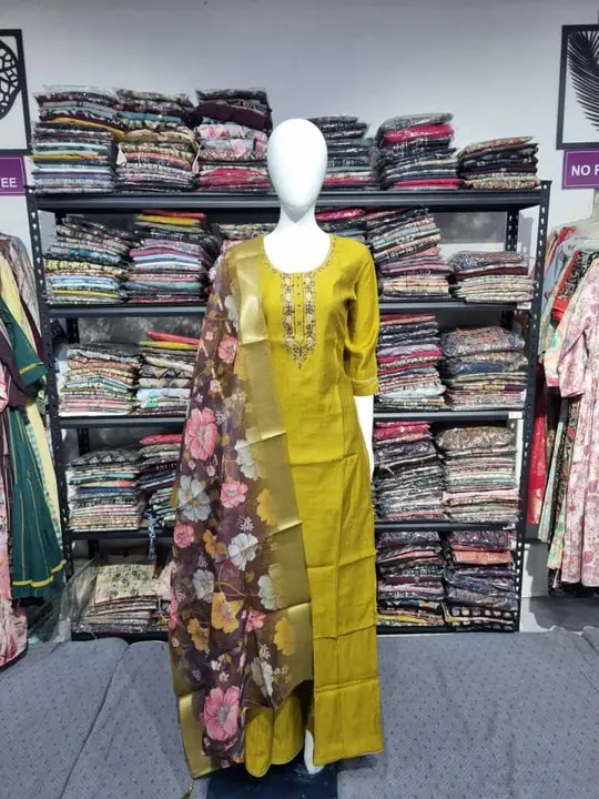 Kurti pant 3 pic set uploaded by business on 5/25/2024