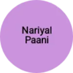Business logo of Nariyal paani