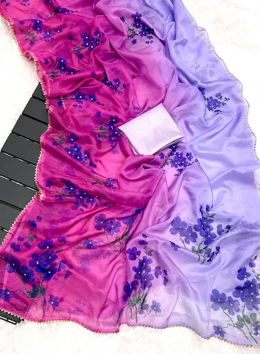 Soft Organza Handwork Sarees uploaded by business on 5/29/2024