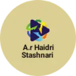 Business logo of A.R haidri stashnari