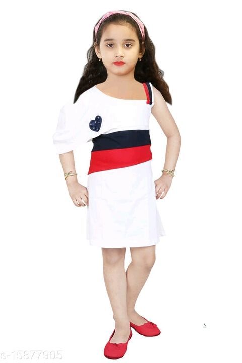 Trendy Kids Dress 
Fabric: Cotton
Sleeve Length: Shoulder Straps
Pattern: Solid
Multipack: Single
Si uploaded by business on 3/26/2021