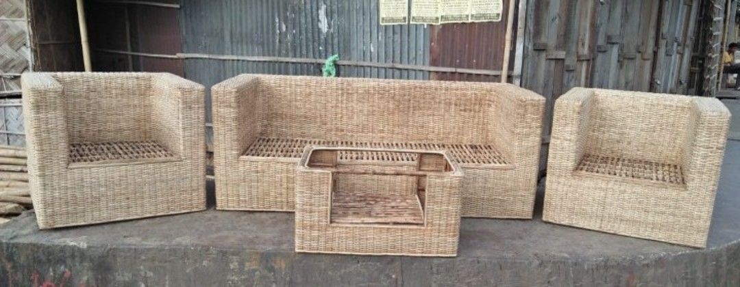 Box sofa set uploaded by (Ananda enterprise) Cane furniture on 3/26/2021