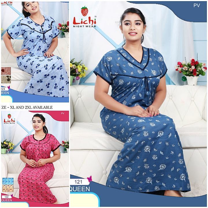 LICHI QUEEN SOFT COTTON VISCOUS PRINTED NIGHTY
₹ 299 per item · In Stock
Shipping available uploaded by ABMARA FASHION on 7/19/2020